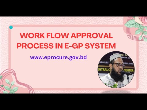 MASTER eGP Workflow Approval Process for FASTER Tender Approval