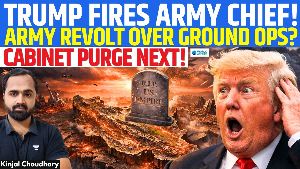 Iran War Breaking US? Trump Fires Army Chief Over Ground Ops! Pam Bondi Sacked- Purge Begins? Kinjal