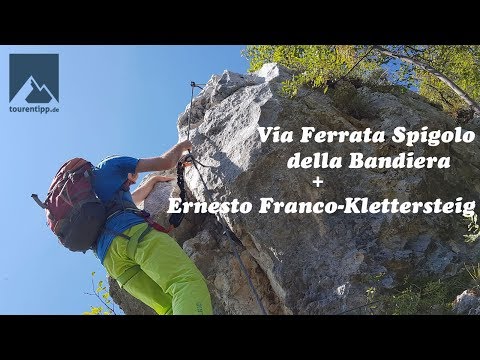 Via Ferrata Spigolo della Bandiera & Ernesto Franco Klettersteig - Gardasee