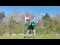 Learn Circus Skills Flag Spinning Demo