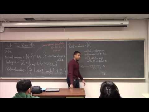 Math 195 Lecture 1 - The Real Numbers, Fractions, LCD, and Interval Notation