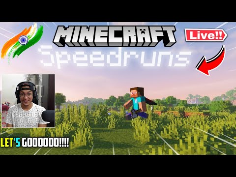 Minecraft Speed Run Live Stream | Minecraft Live With FaceCam