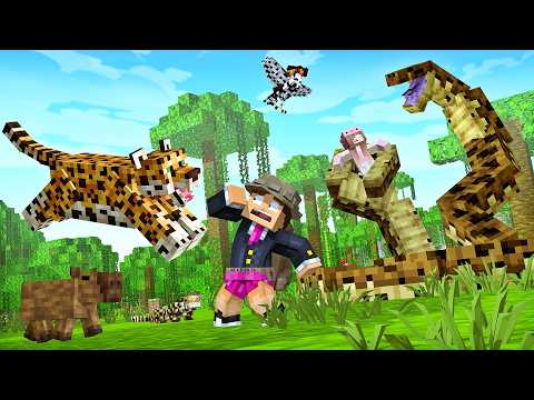 LOKI PRECISA SOBREVIVER na FLORESTA AMAZÔNICA no MINECRAFT!
