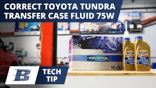 What Type of Transfer Case Fluid Does My Toyota Tundra Use? (2013-2021)