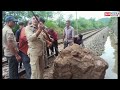 Railway Police Assisting Gangmen In Restoration Of Manwal Jammu Railway