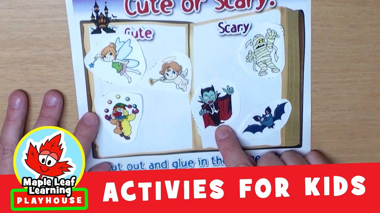 Cute or Scary Halloween Activity | Maple Leaf Learning Playhouse