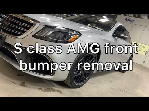 Mercedes Sclass front bumper removal