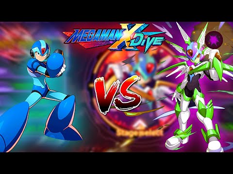 X Vs Copy X - Guild Boss | Mega Man X DiVE (Mobile Controls PvE)