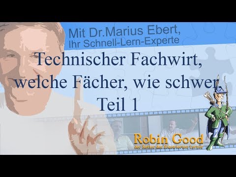 Technischer Fachwirt, welche Fächer, wie schwer, Teil 1
