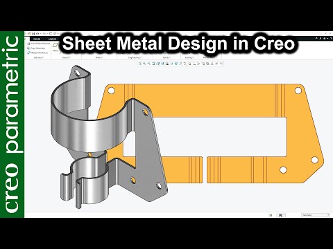 Sheet metal tutorial | Sheet metal Bracket in Creo Parametric