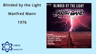 Blinded by the Light - Manfred Mann 1976 HQ Lyrics MusiClypz