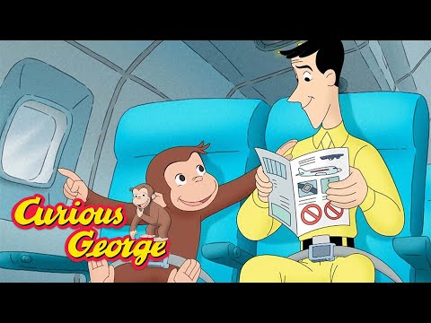 George Takes a Plan Ride  🐵 Curious George 🐵 Kids Cartoon 🐵 Kids Movies