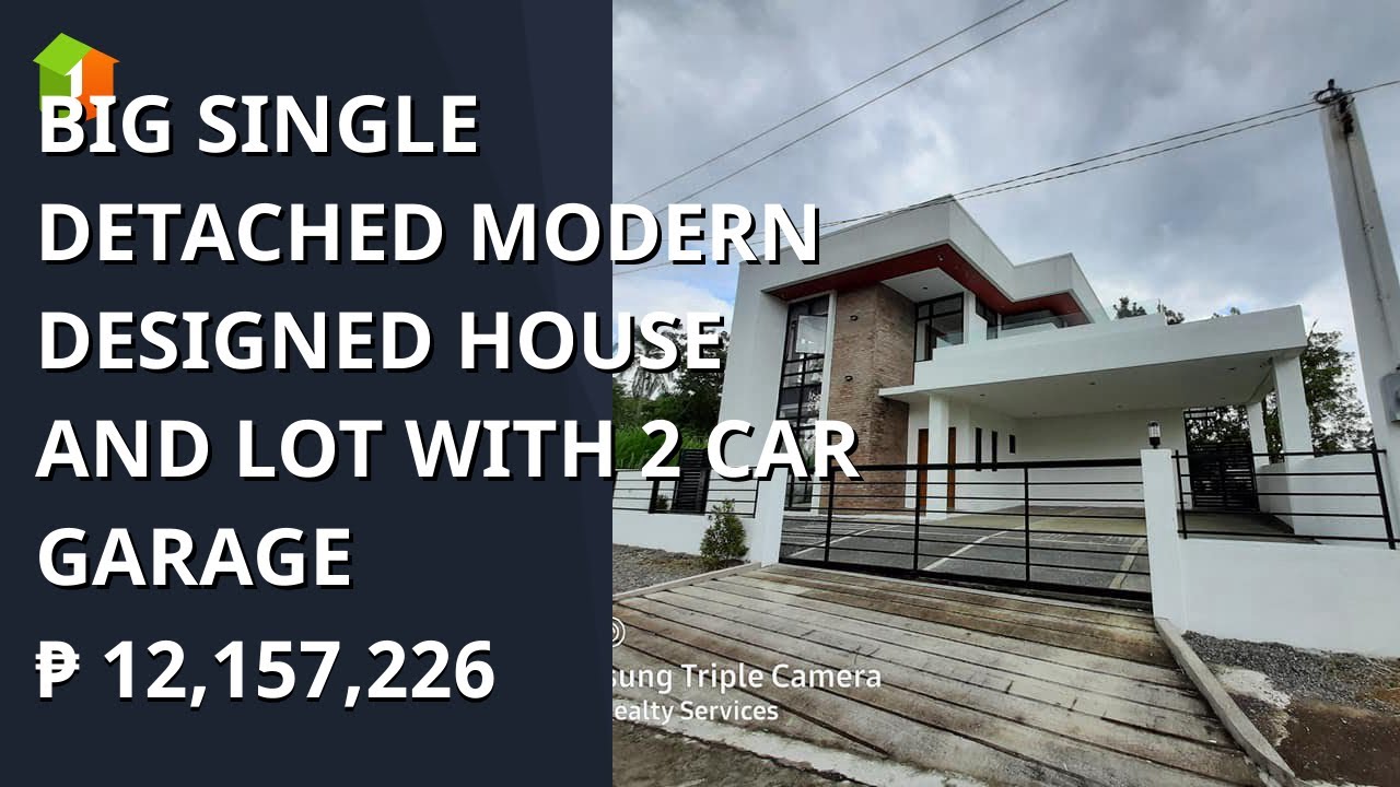 Putar video BIG SINGLE DETACHED MODERN DESIGNED HOUSE AND LOT WITH 2 CAR GARAGE sekarang BIG SINGLE DETACHED MODERN DESIGNED HOUSE AND LOT WITH 2 CAR GARAGE