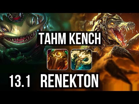 TAHM vs RENEKTON (TOP) | 2.0M mastery, 600+ games, 4/2/9 | EUW Master | 13.1