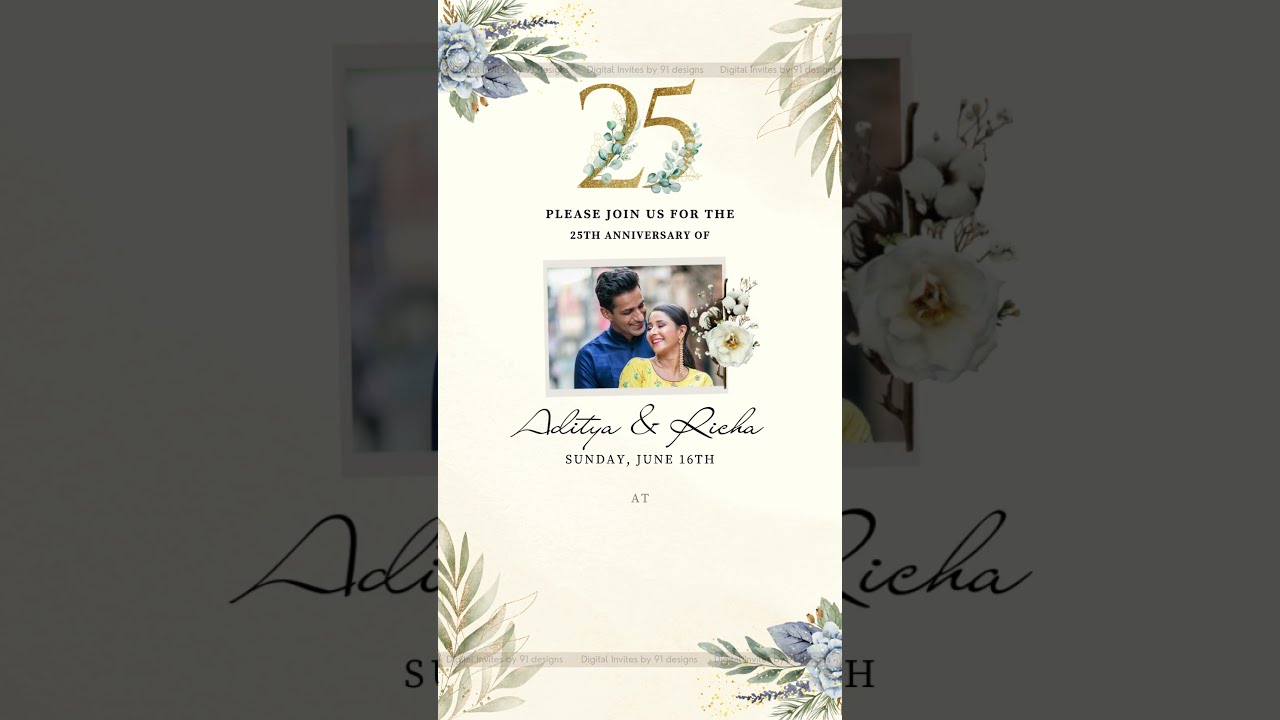 Pastel Pink Anniversary Celebration Card