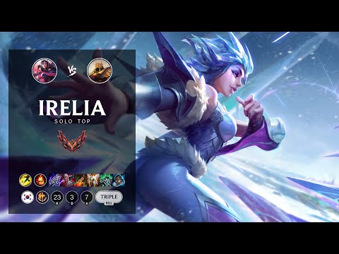 Irelia Top vs Azir - KR Grandmaster Patch 12.7