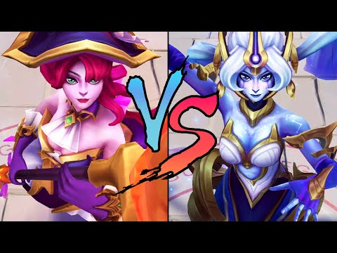 Bewitching Nami VS Cosmic Destiny Nami Skin Comparison Spotlight 2021 - League of Legends