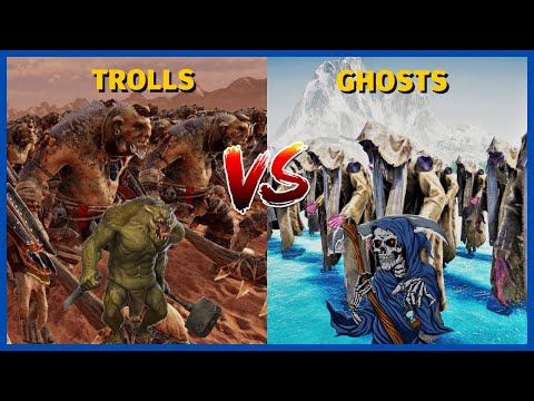 100.000 Trolls vs 150.000 Ghosts - Ultimate Epic Battle Simulator 2 | UEBS 2