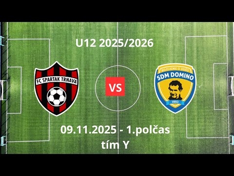 U12 - FC Spartak Trnava - SDM Domino - 1.polčas - 09.11.2025 - tím Y