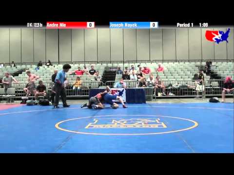 Andre Nie vs. Joseph Hayek at 2013 Junior Nationals - FILA - FS