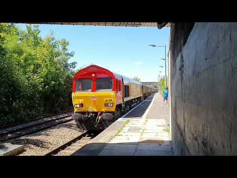 DB 66099 'We Stand With Ukraine' + railtour through Trowbridge 09/07/22