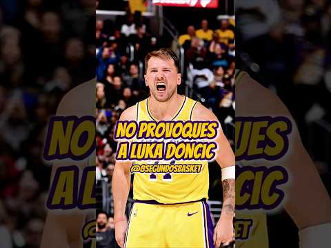 ¿Qué pasa si provocas a Doncic? Lo aprendió a las malas🥶 #nba #lukadoncic #lakers #baloncesto