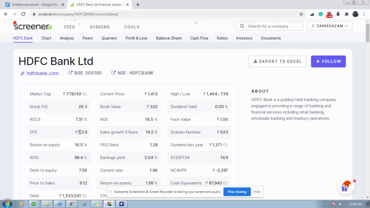 Intrinsic Value | PE Multiple Method | PE Valuation Model| Warren Buffett  technique 1