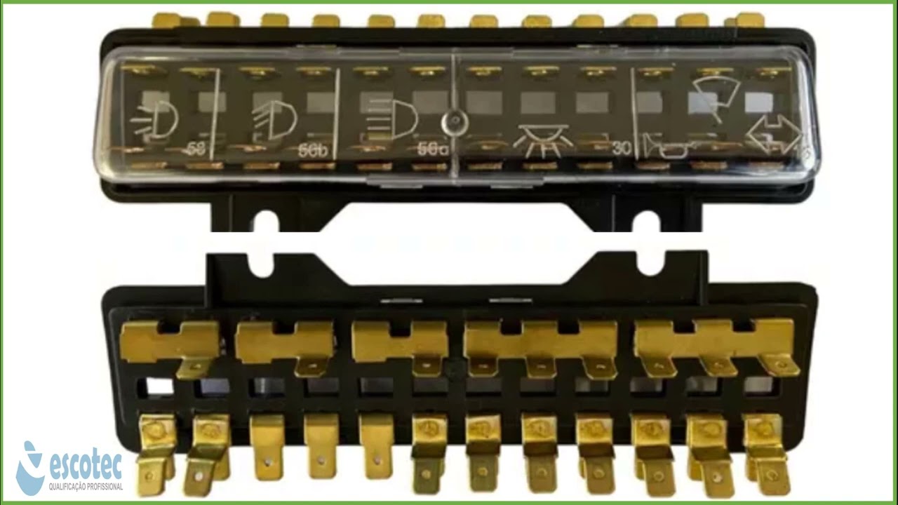 CAIXA DE FUSÍVEL 12 FUSÍVEIS TODOS VW VOLKSWAGEN FUSCA KOMBI BRASILIA VARIANT diagrama elétrico Veja