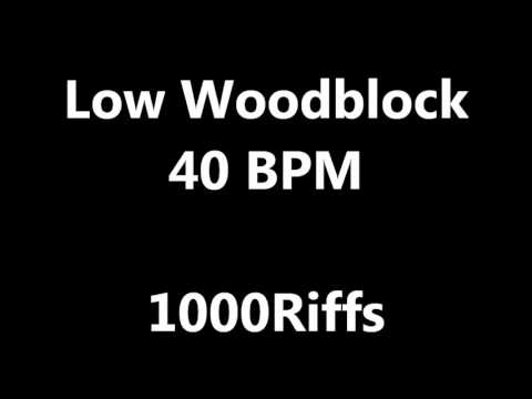 Low Woodblock Metronome : 40 BPM - Beats Per Minute