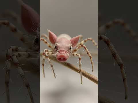 WHAT is this?! A spider... pig!? 🐖🕸️