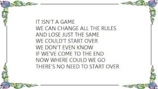 John Klemmer - We Couldn't Start Over Lyrics