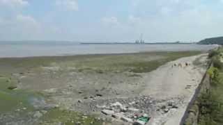 Panorama from railway bridge Ffynnongroyw Flintshire Wales