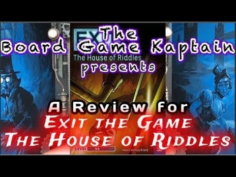 The Board Game Kaptain's review for Exit: The Game The House of Riddles