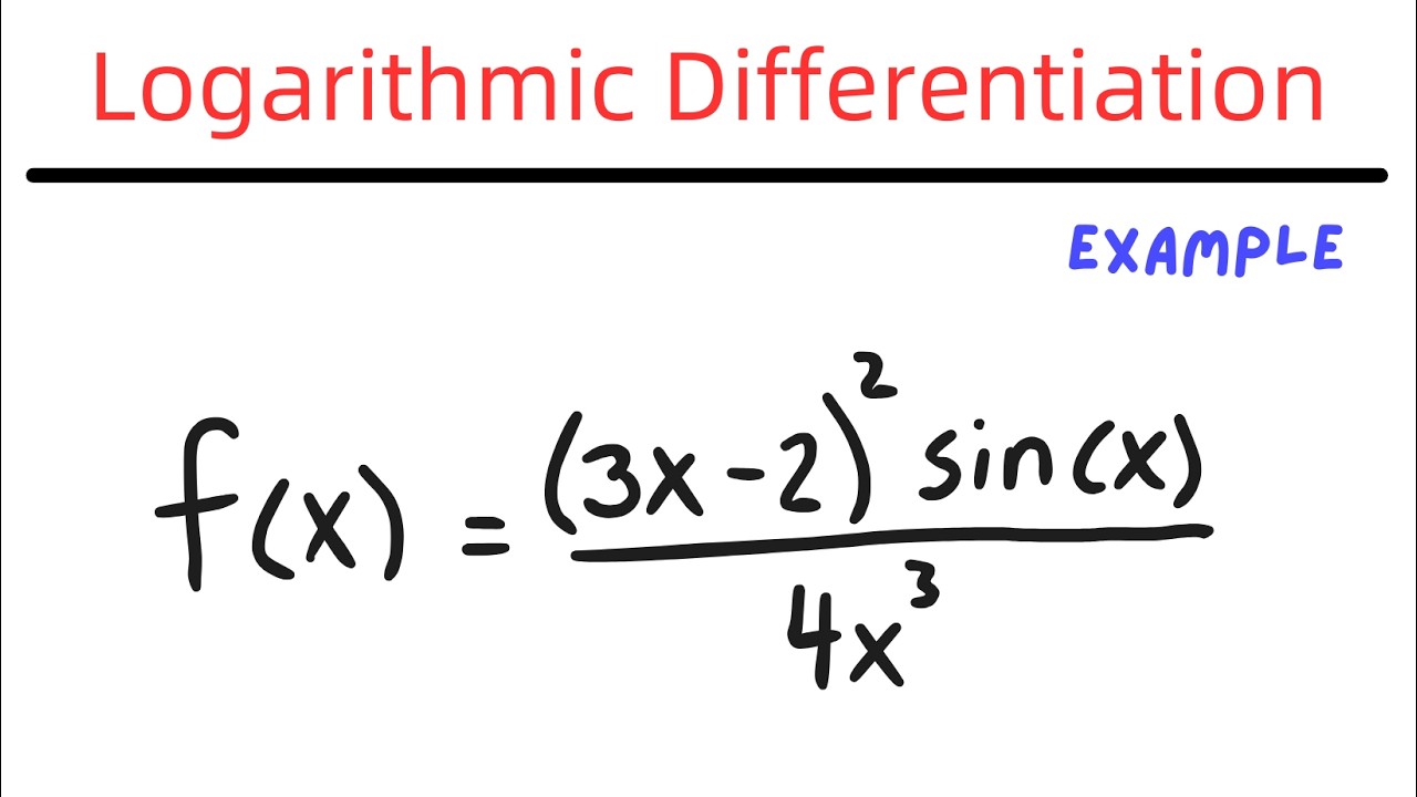 Logarithmic Differentiation Example