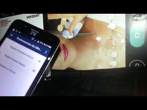 Cambiar idioma Español a ZTE blade vantage Modelo Z839 Verizon