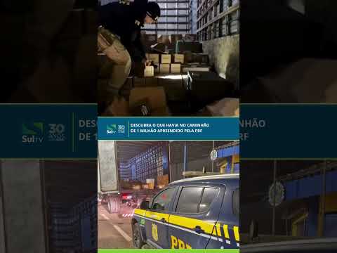 Descubra o que havia no caminhão de 1 milhão apreendido pela PRF
