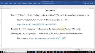 How to Cite Articles on References Page, APA 7th edition