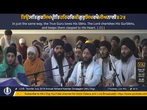 081 Toronto July 2019 Thursday Morning - Bhai Simratpal Singh Jee Ludhiana