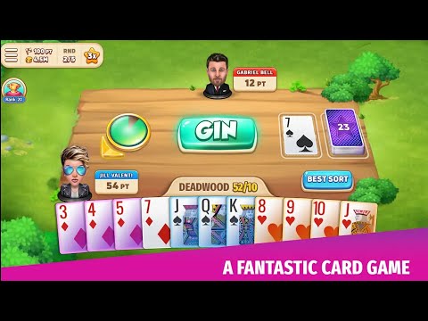 Gin Rummy Stars - Card Game - Gameplay (by Beach Bum Ltd.) - YouTube