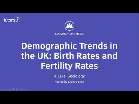 Demographic Trends in UK | Birth and Fertility Rates | A Level Sociology - Families