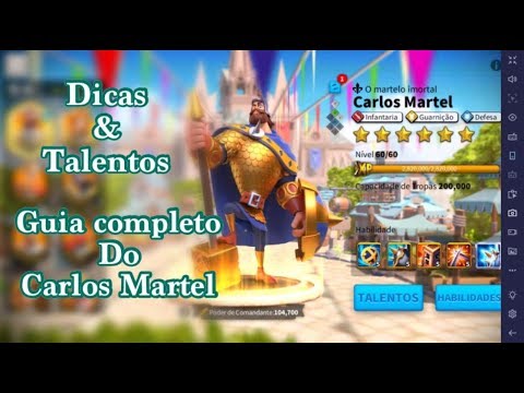GUIA COMPLETO DO CARLOS MARTEL 2.0 | DICAS & TALENTOS - RISE OF KINGDOMS.