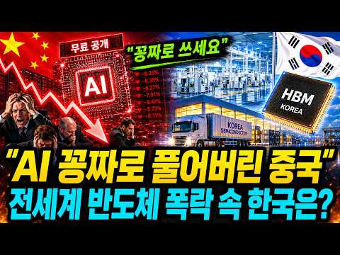 중국이 AI를 공짜로 풀자 반도체는 폭락했다, 그런데 삼성 창고는 왜 비어 있었을까