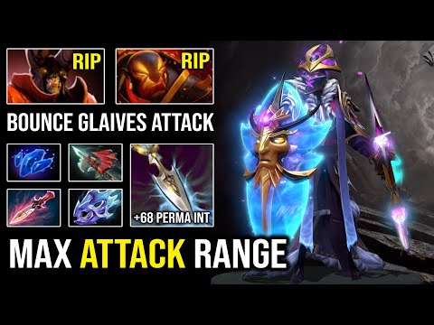 Crazy Glaives Attack 68 Perma INT Carry Mid Silencer Shard + Witch Blade with Max Attack Range DotA