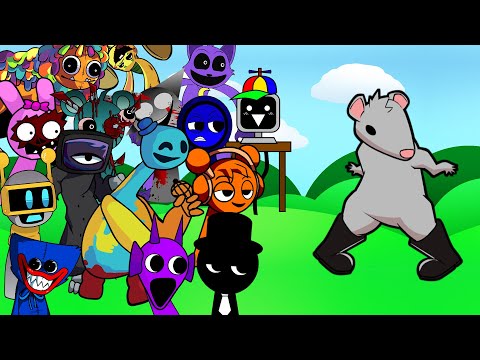 FNF RAT DANCE But - Sprunki Vs Poppy Playtime