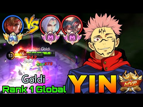 No.1 Yin VS Supreme Ling & Thamuz! - Top 1 Global Yin by Goldi - Mobile Legends