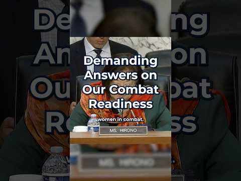 Demanding Answers on Our Combat Readiness