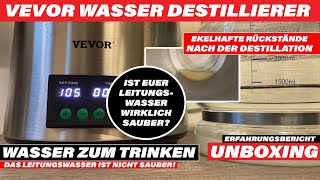 VEVOR Wasser Destillierer 1L/H Review: Entdecke die Wahrheit über dein Leitungswasser!