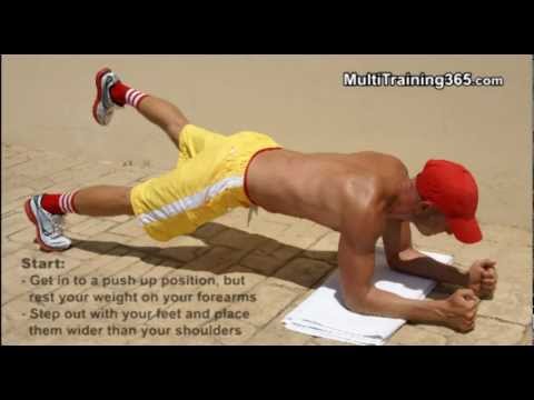 6 Pack Abs FAST - How to do the &quot;WIDE STANCE PLANK WITH LEG LIFT&quot;