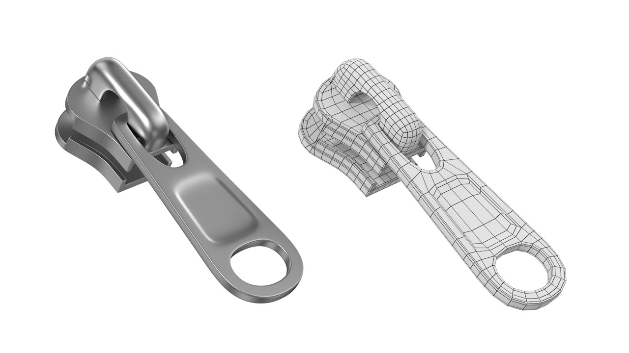 Zipper Slider 01 3D Model