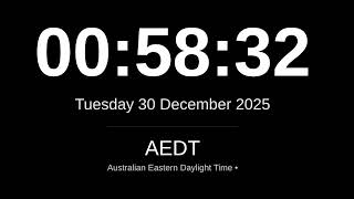 AEDT Live Clock